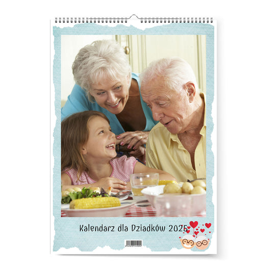 Fotokalendarz dla babci i dziadka A3 pionowy