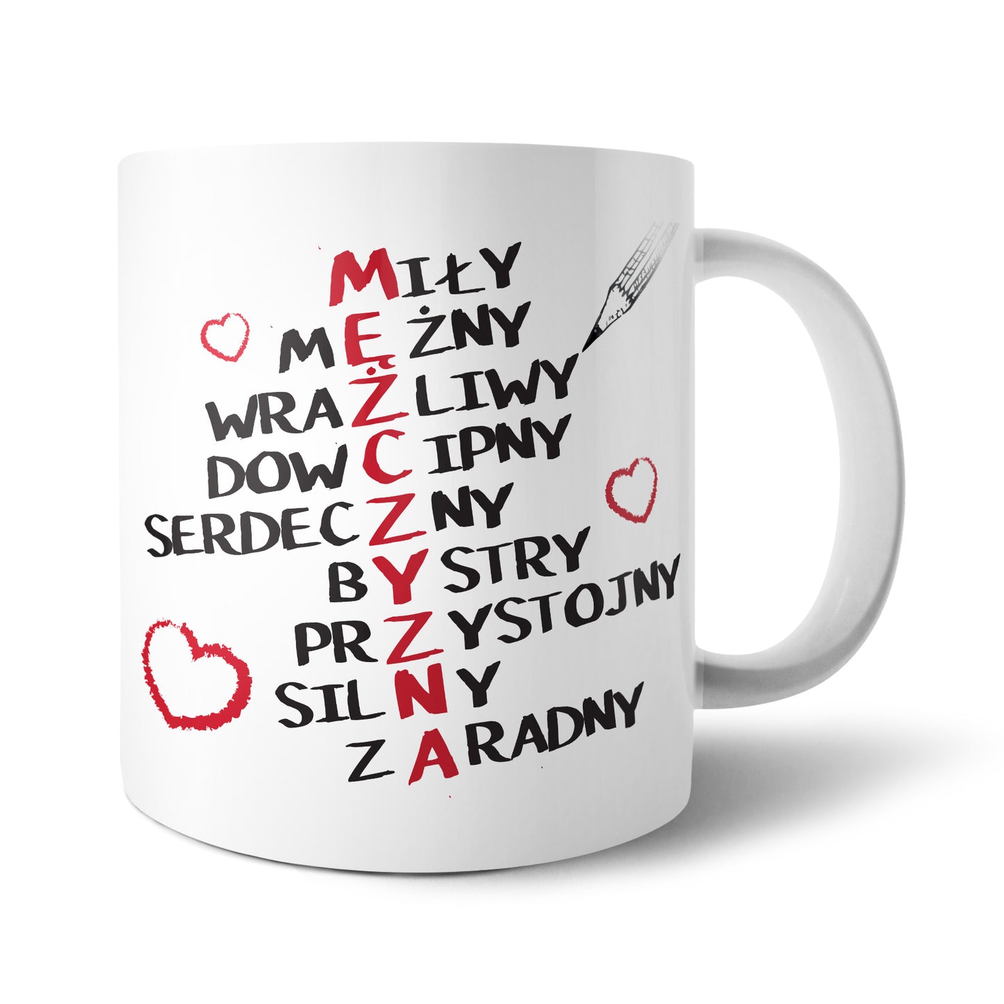 Kubek Dzień Mężczyzny krzyżówka