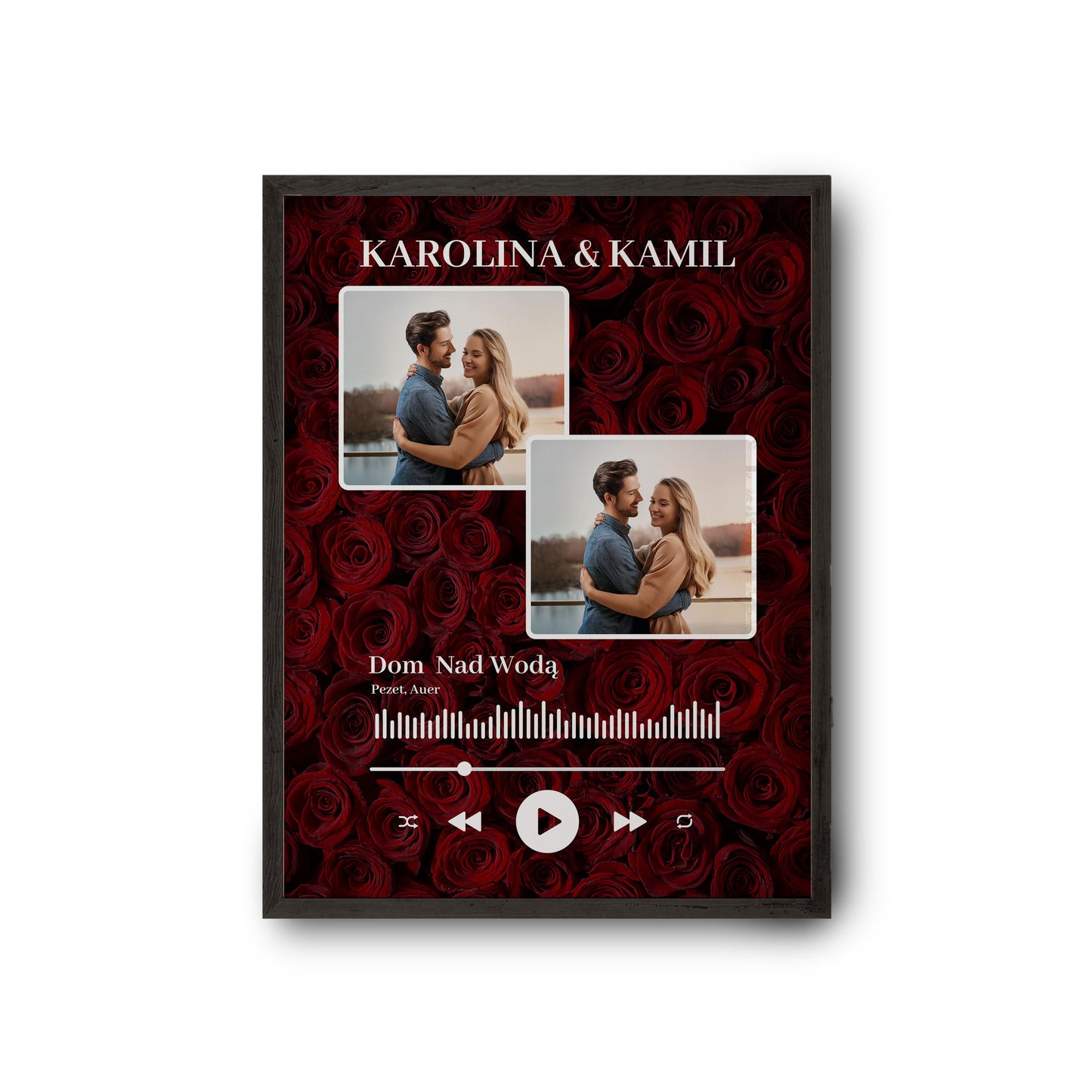 Fotoplakat na Walentynki, rocznicę Czerwone róże