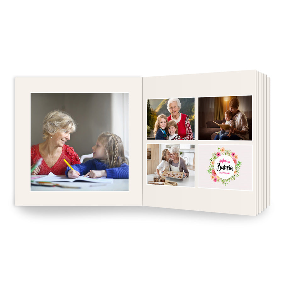 fotoalbum dla babci kwadratowy