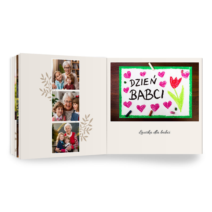 fotoalbum dla babci kwadratowy