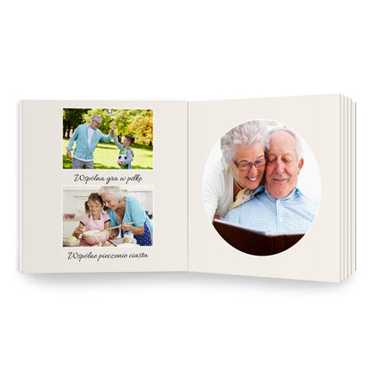fotoalbum dla babci i dziadka kwadrat