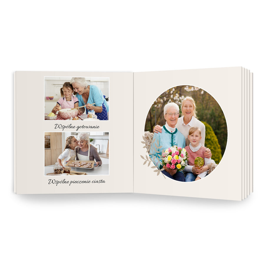fotoalbum dla babci kwadratowy