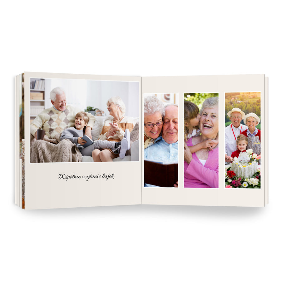 fotoalbum dla babci i dziadka kwadrat