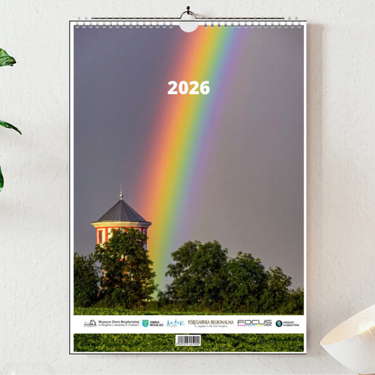 Kalendarz Mogilno w obiektywie 2026 układ poziomy