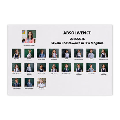 Tablo szkolne na papierze fotograficznym