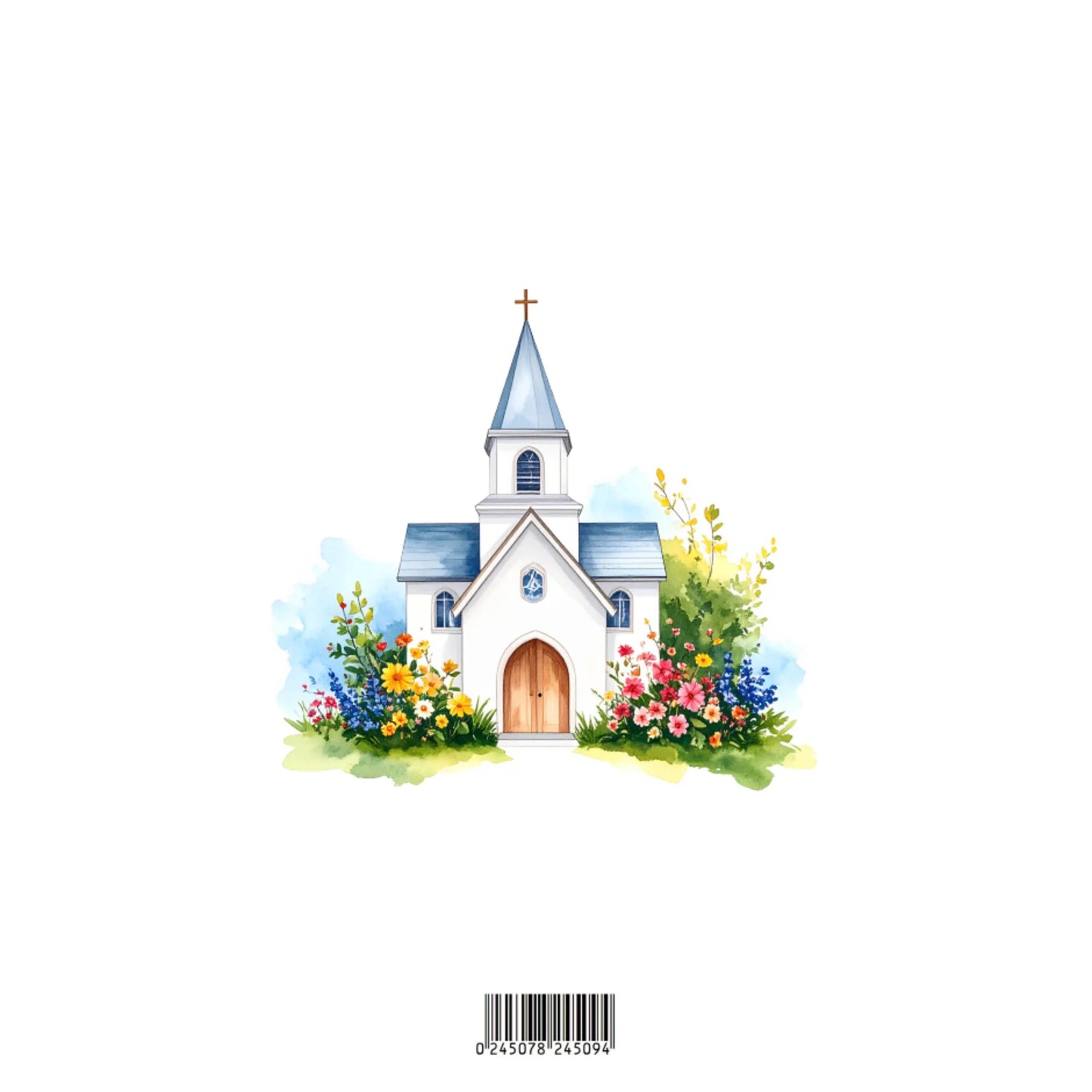 Kartka składana z życzeniami na I Komunię Świętą 15 x 15 cm 4 strony