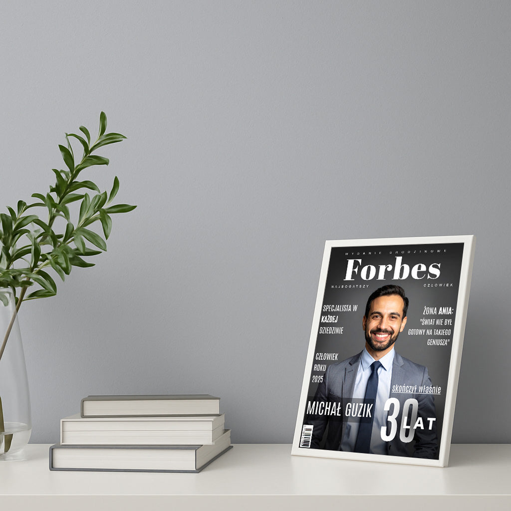 FORBES personalizowana okładka magazynu A4 + ramka GRATIS