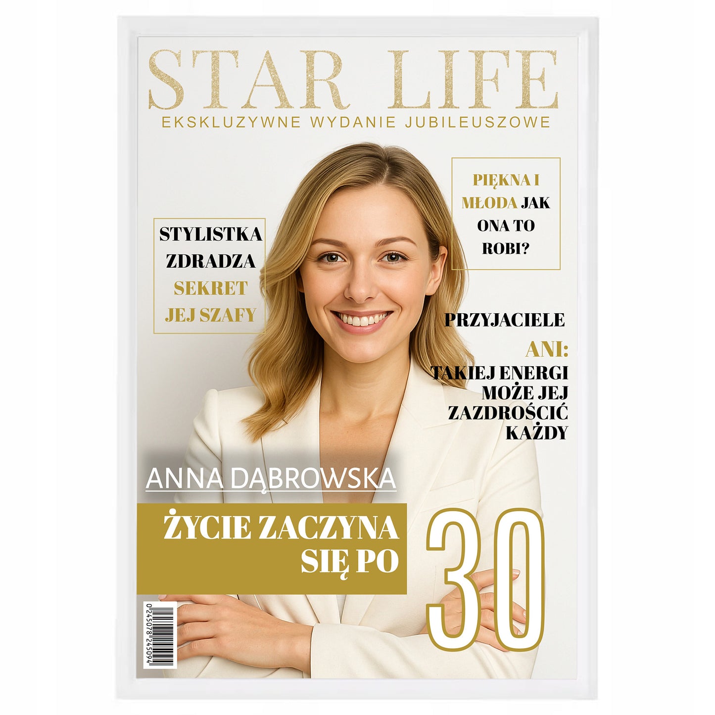STAR LIFE personalizowana okładka magazynu A4 + ramka GRATIS