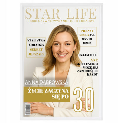 STAR LIFE personalizowana okładka magazynu A4 + ramka GRATIS