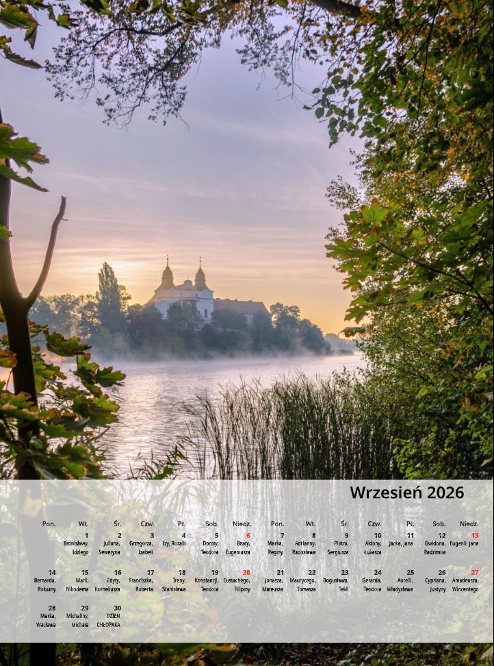 Kalendarz Mogilno w obiektywie 2026 układ pionowy