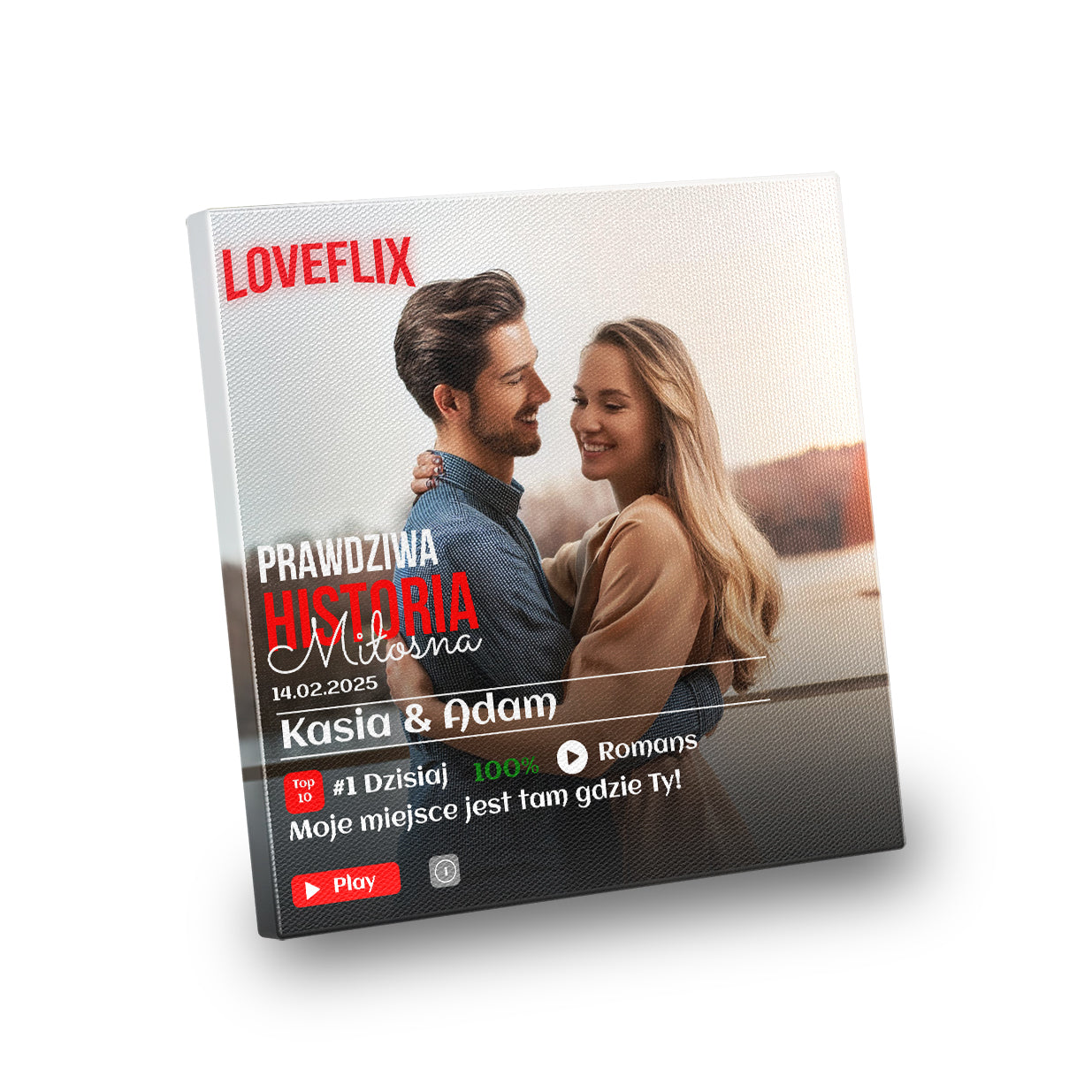 Fotoobraz na walentynki rocznicę LOVEFLIX