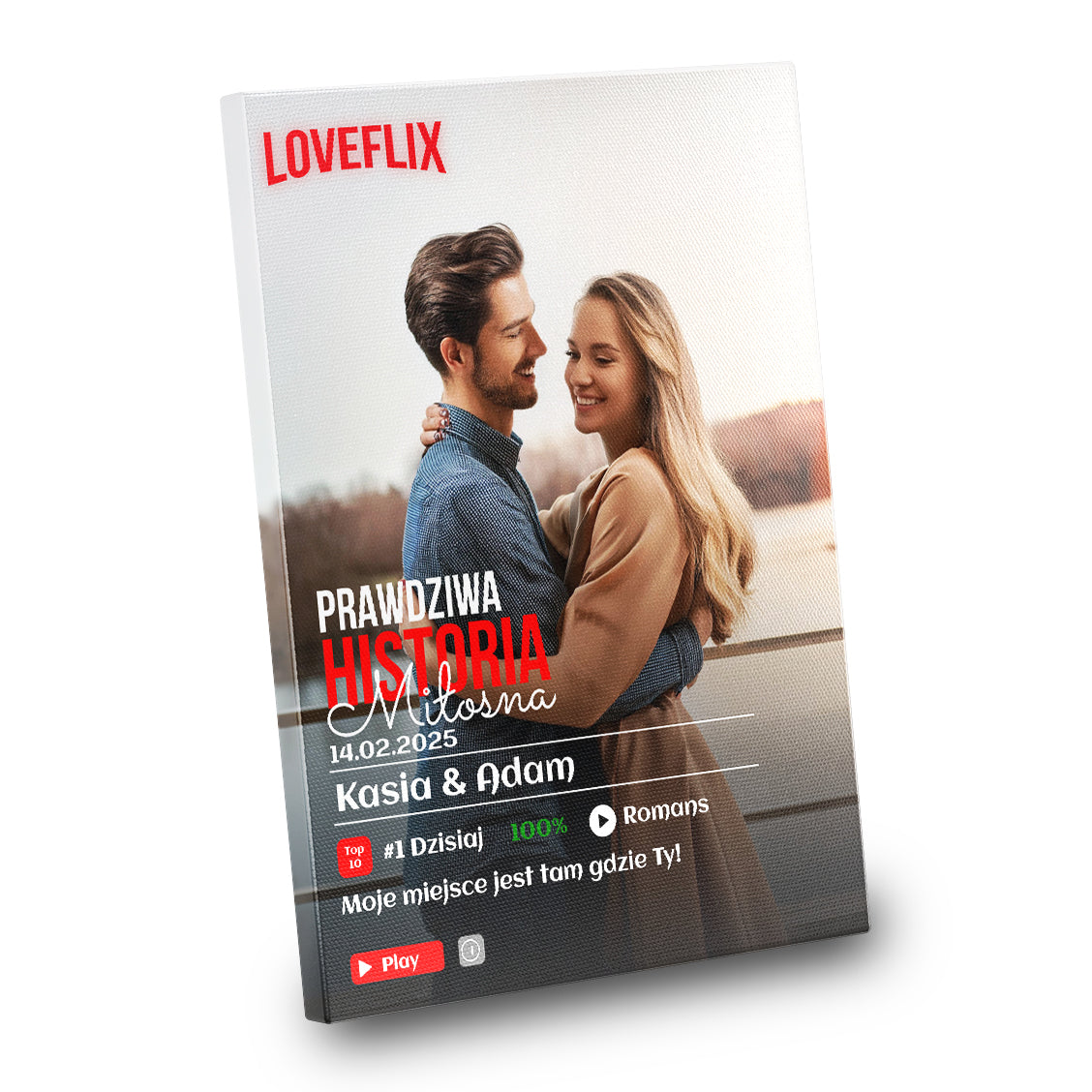 Fotoobraz na walentynki rocznicę LOVEFLIX