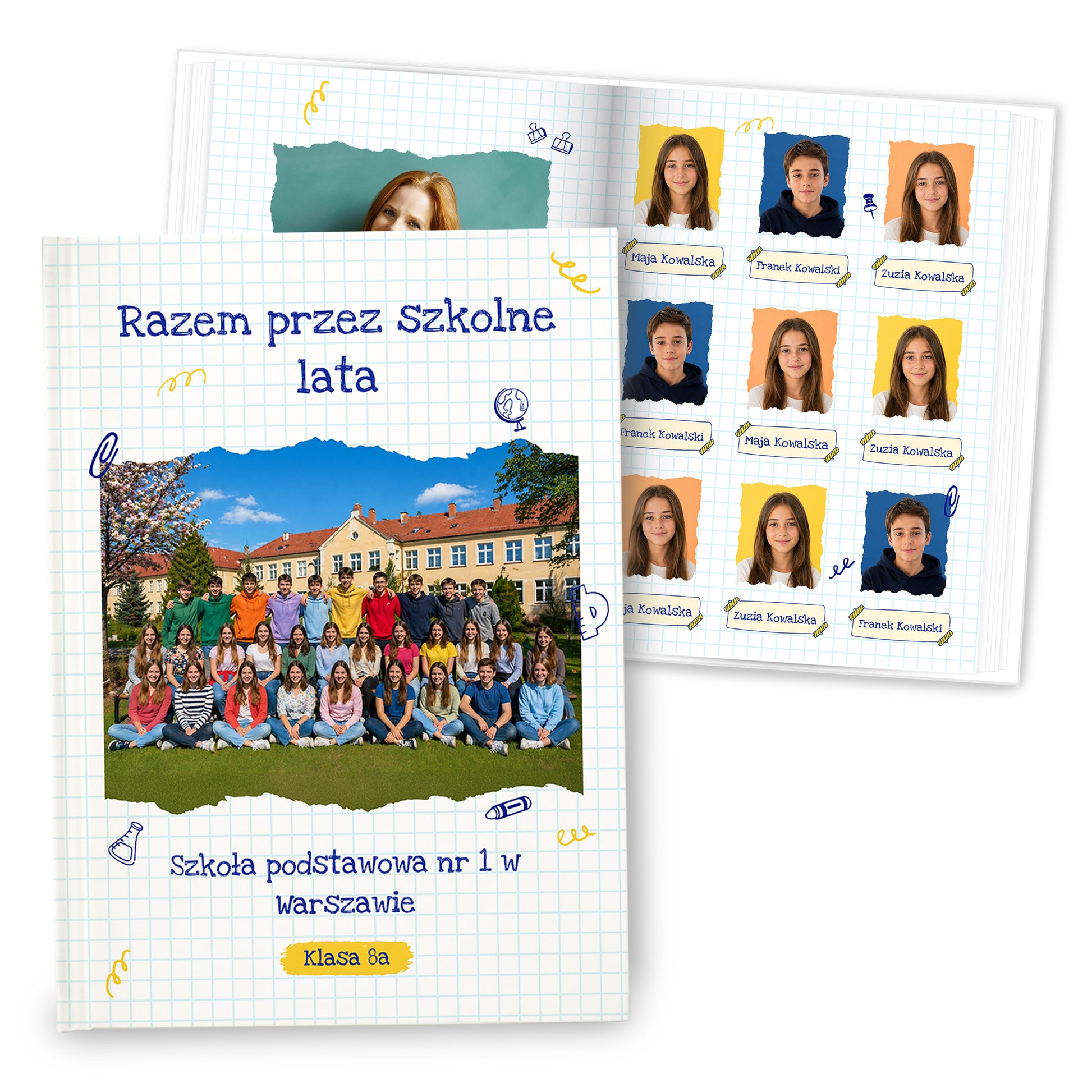 fotoksiazka szkolna pionowa