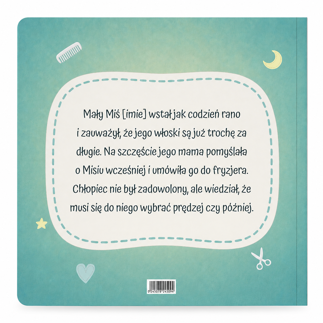 Książeczka dla dzieci personalizowana - Moja własna Bajka. Miś u fryzjera